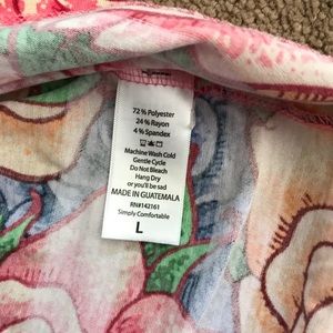 LuLaRoe Tops - LuLaRoe Irma Disney Roses tunic top size large. LuLaRoe Tops - LuLaRoe Irma Disney Roses tunic top size large.